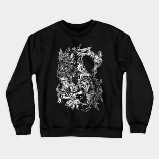 Animal bone world war II -Left Crewneck Sweatshirt